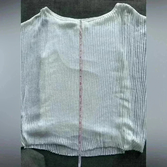 Bailey 44 Womens White Ribbed Coastal Boho Euro Summer Layered Shirt Small - Picture 3 of 6